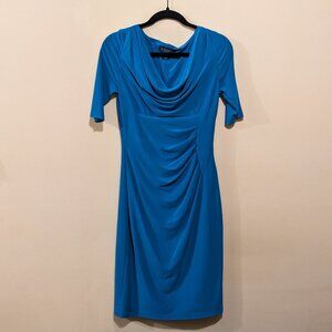 Lauren Ralph Lauren Cowl-Neck Sheath Dress Size 4